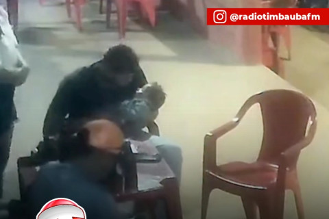Bebê escapa da morte por um milagre durante execução em bar