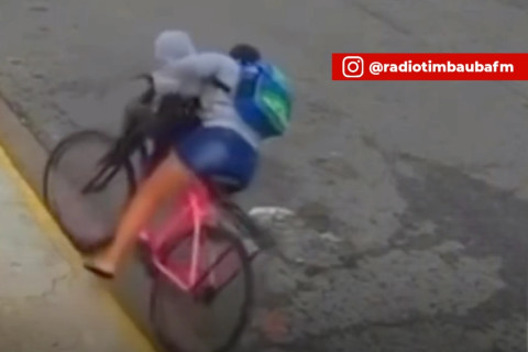 Mãe sofre mal súbito antes de sair de bicicleta com o filho.