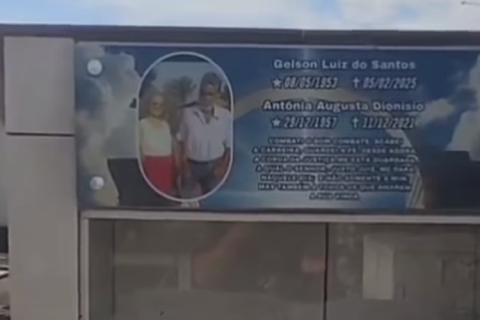 Filho desabafa no túmulo do pai após o pedido de exame ser liberado dois anos após a sua morte