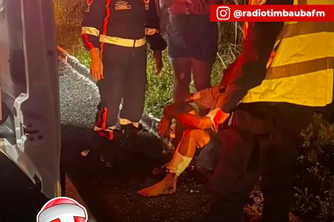 Motociclista foge após atingir idoso e causar acidente na CE-266, em Tamboril